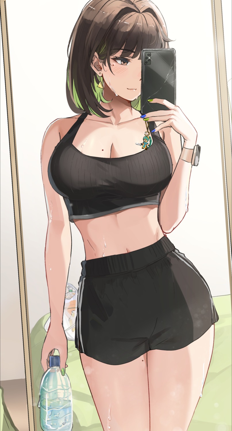 cleavage, miru_(ormille), ormille, selfie