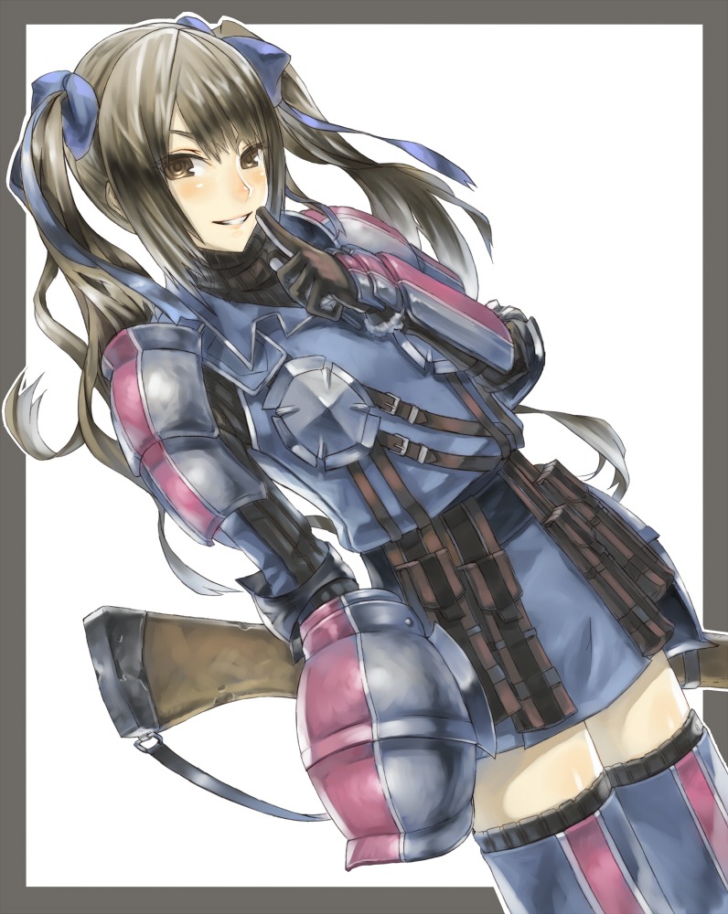2d, 4hands, armor, edy_nelson, gun, thighhighs, uniform, valkyria_chronicles