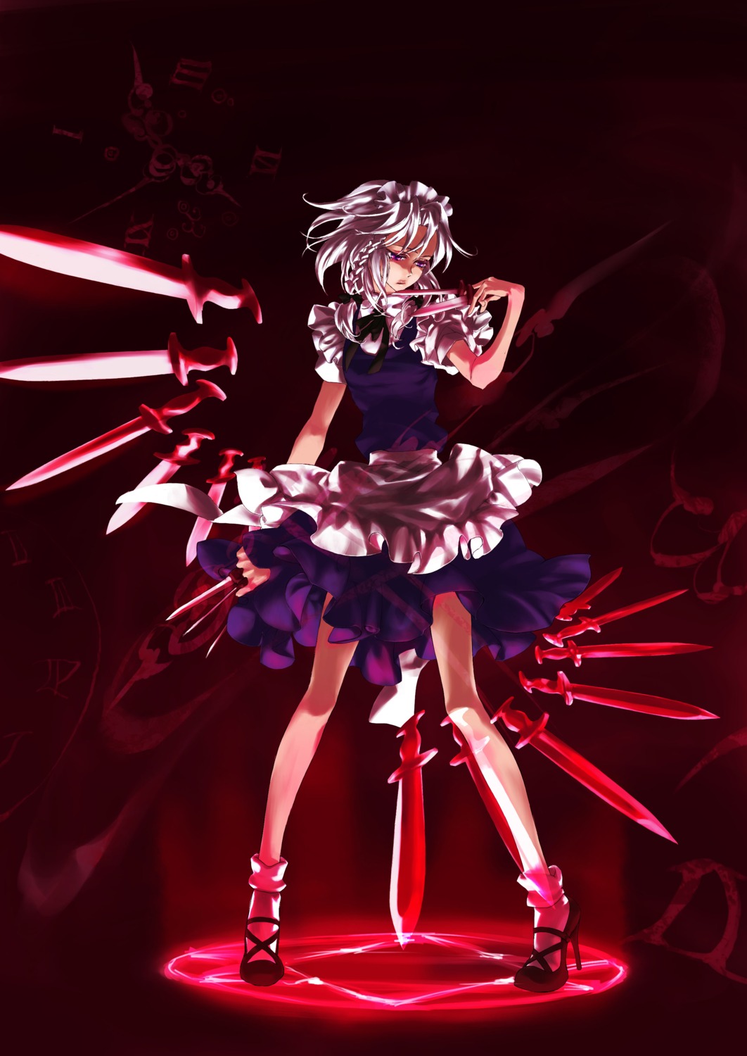 ginko_(sekainoowari), izayoi_sakuya, maid, touhou