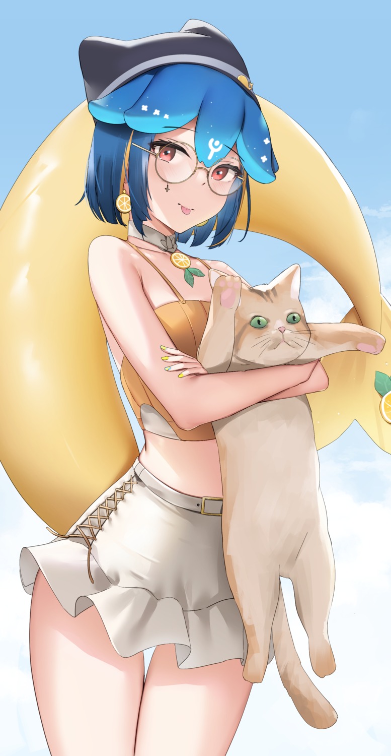bao_(vtuber), indie_virtual_youtuber, megane, neko, skai_kun, tail