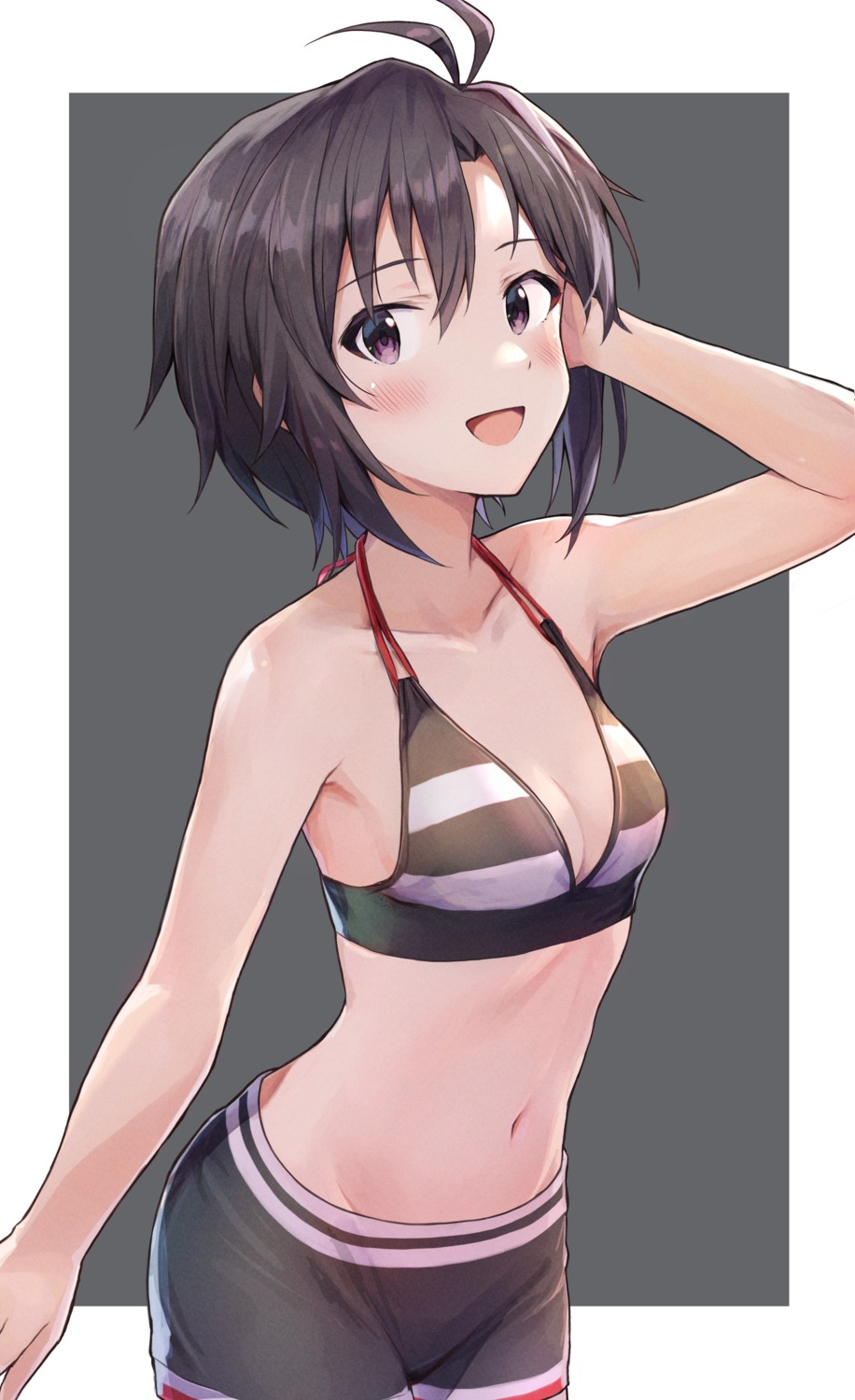 bikini_top, cleavage, kikuchi_makoto, shuucream_(syuichi), swimsuits, the_idolm@ster