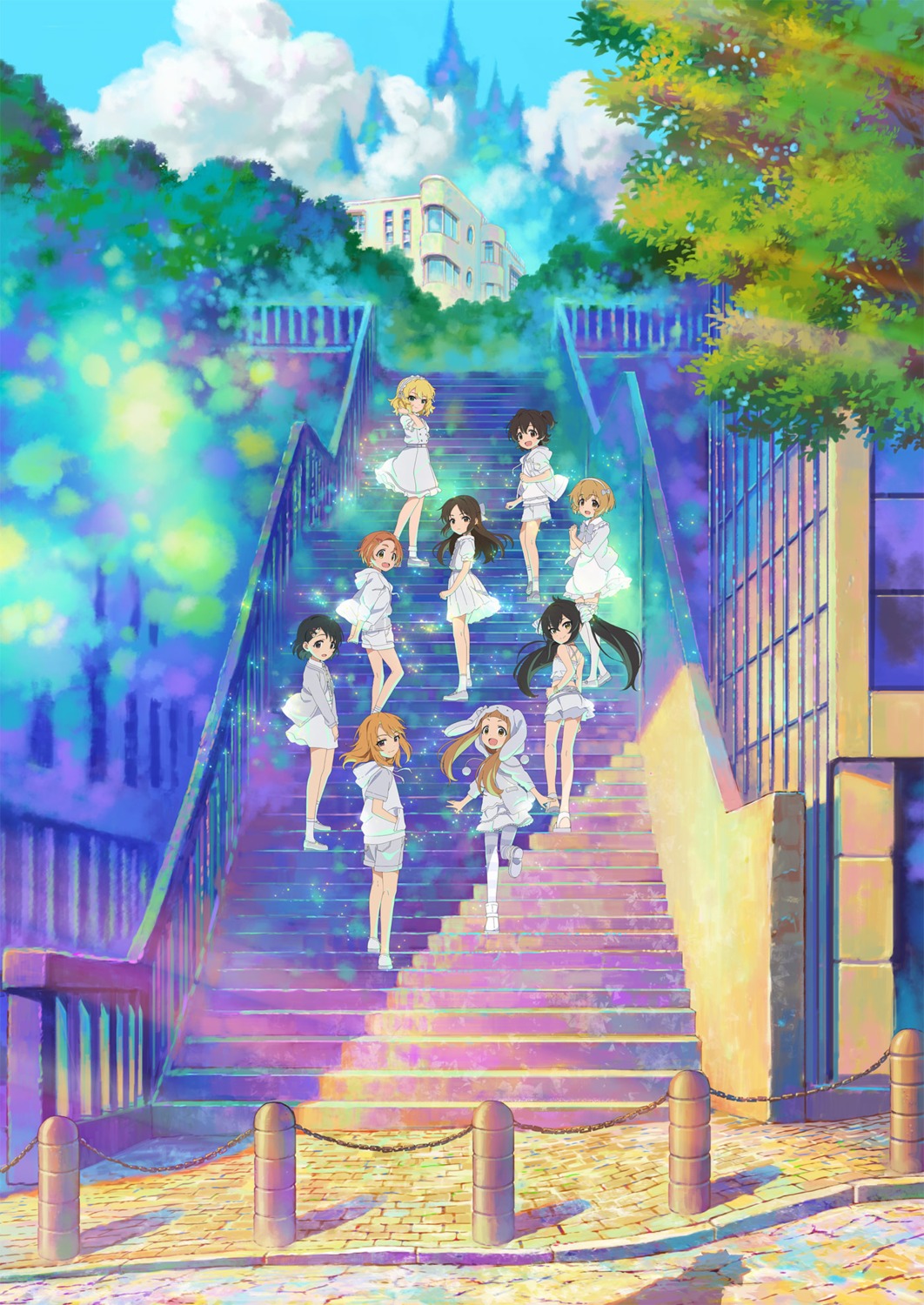 akagi_miria, dress, ichihara_nina, koga_koharu, matoba_risa, pantyhose, ryuuzaki_kaoru, sakurai_momoka_(idolm@ster), sasaki_chie, tachibana_arisu, tagme, the_idolm@ster, the_idolm@ster_cinderella_girls, the_idolm@ster_cinderella_girls_u149, thighhighs, yuuki_haru