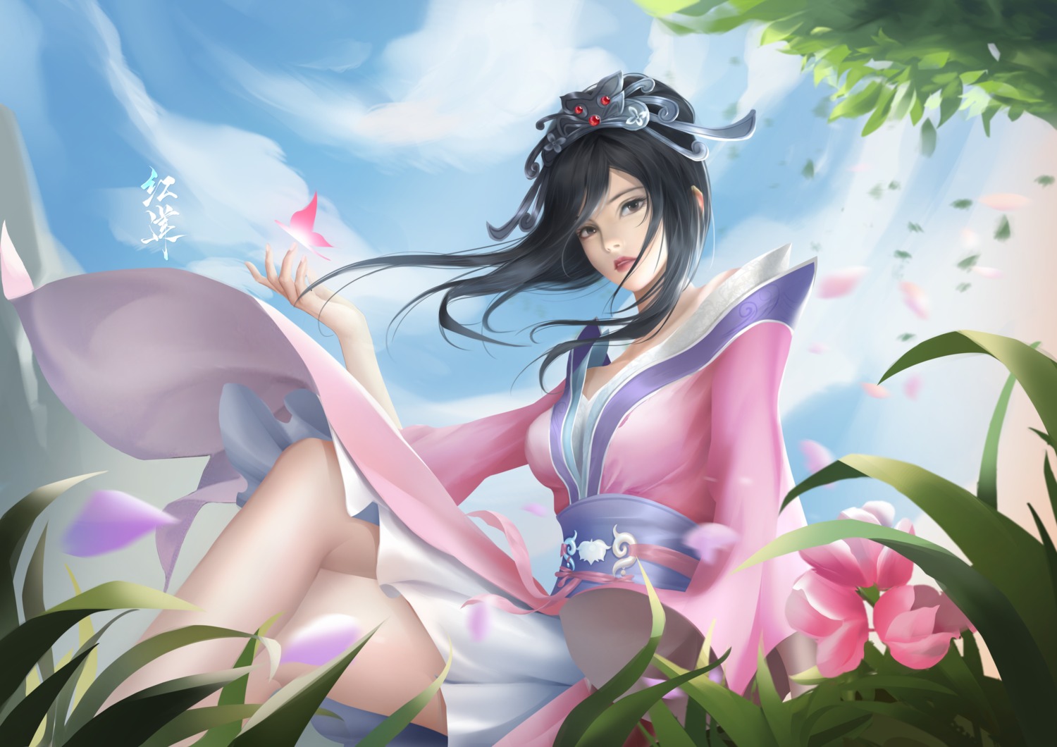 asian_clothes, hong_lian, nine_songs_of_the_moving_heavens, tagme
