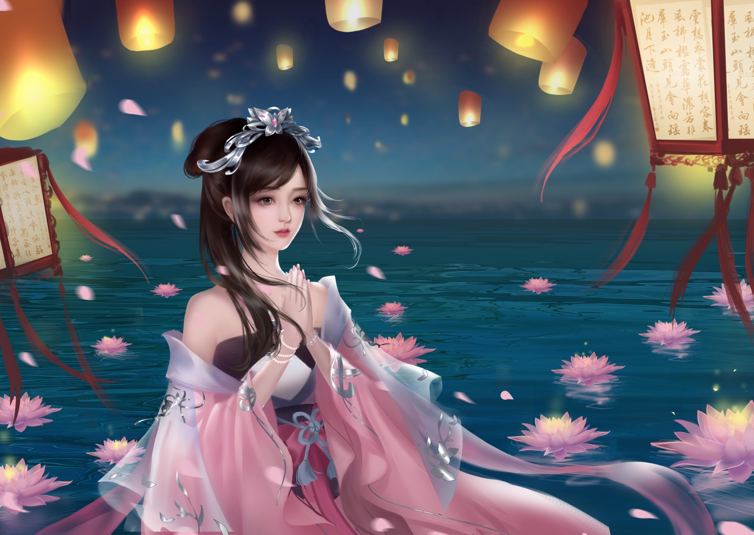 asian_clothes, hong_lian, nine_songs_of_the_moving_heavens, see_through, tagme