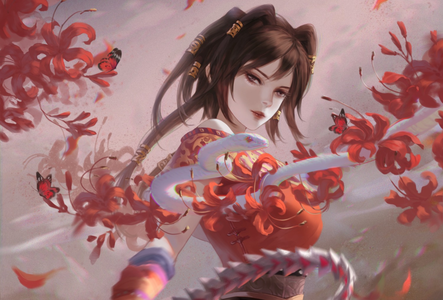 asian_clothes, chi_lian, tagme, the_legend_of_qin, weapon