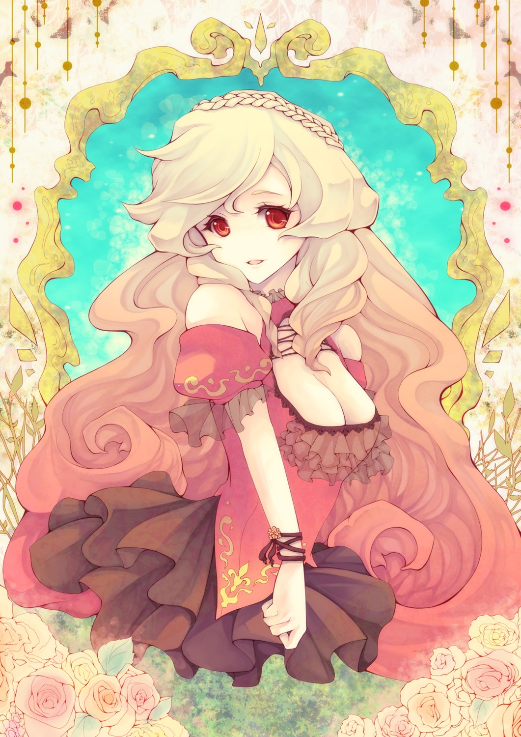 cleavage, dress, robosuke