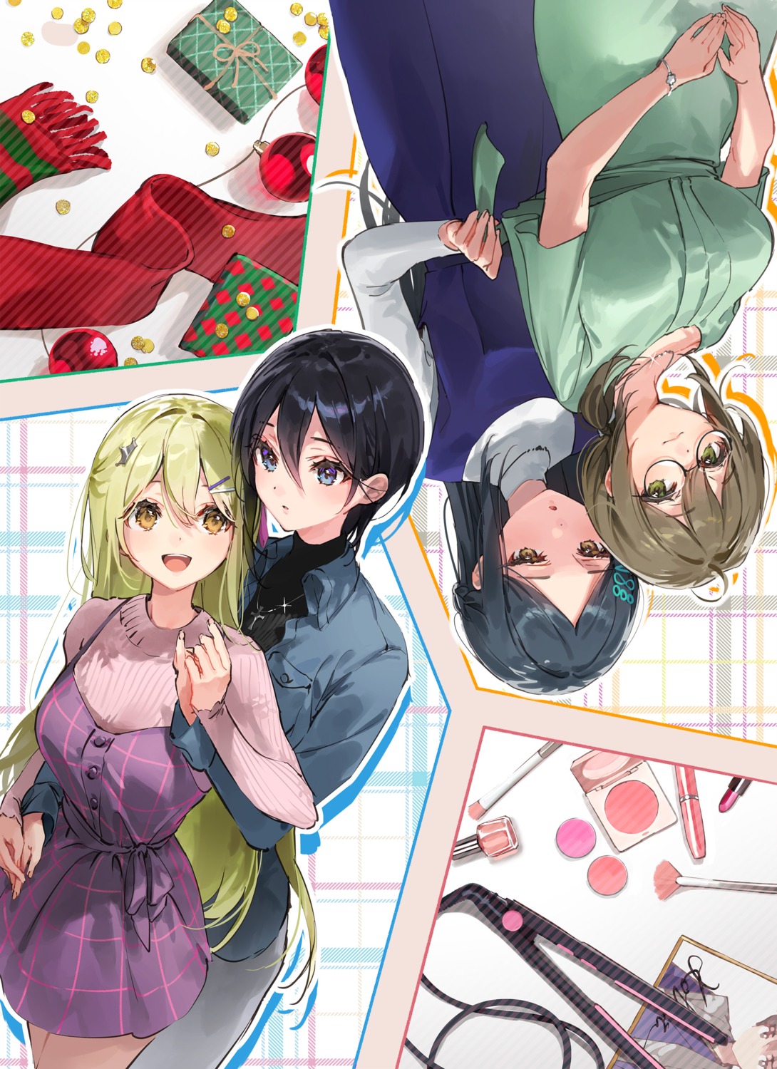 dress, dress_shirt, dsmile, furutachi_ren, hayahoshi_akuru, megane, oshi_no_love_yori_koi_no_love, sukerasomero