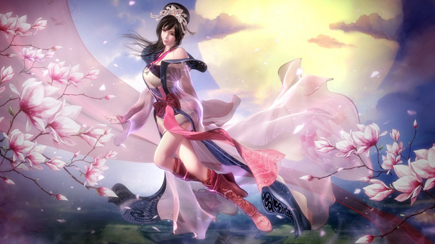 asian_clothes, hong_lian, nine_songs_of_the_moving_heavens, see_through, tagme, wallpaper