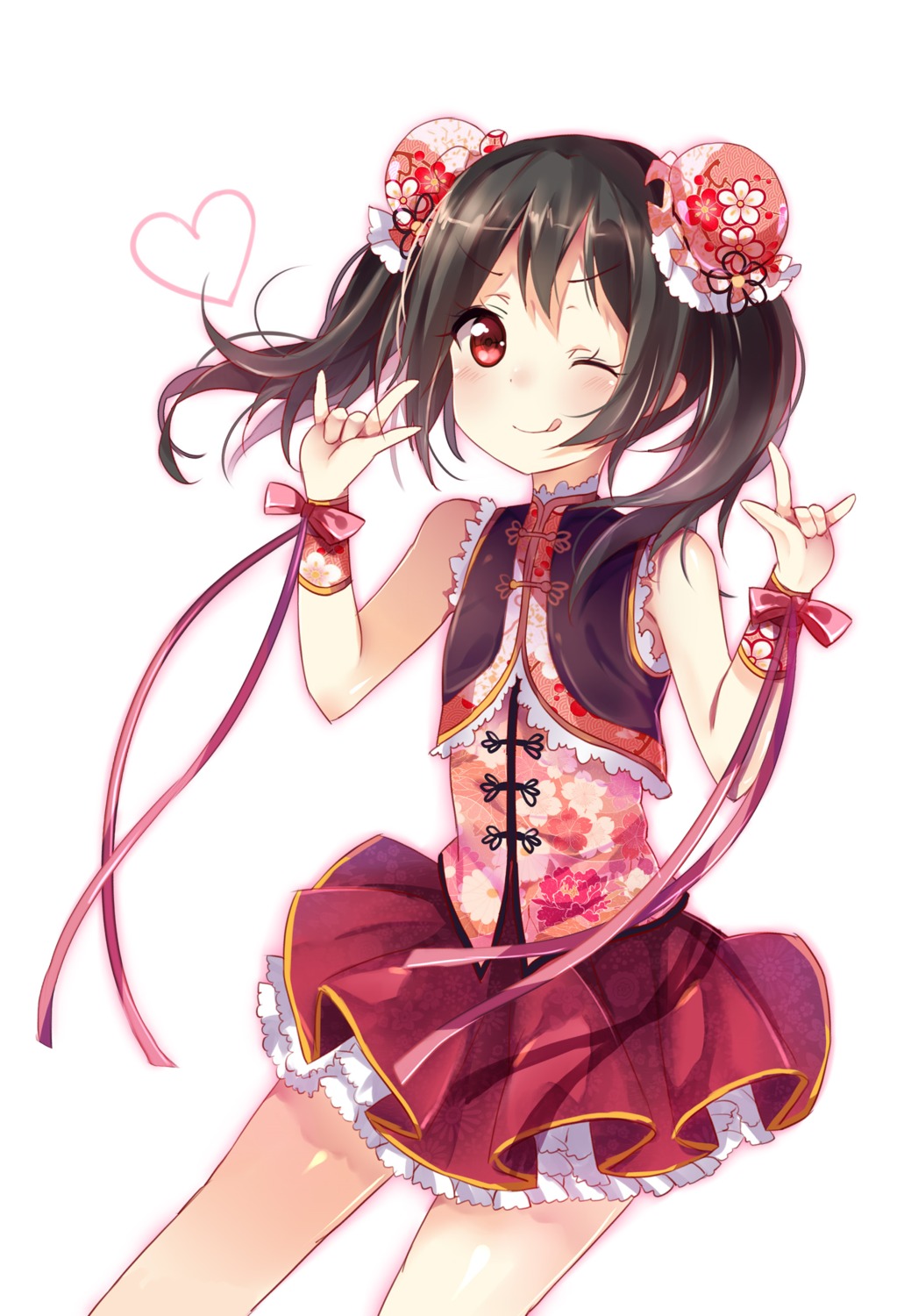 asian_clothes, love_live!, love_live!_(series), tsukimi_(xiaohuasan), yazawa_nico