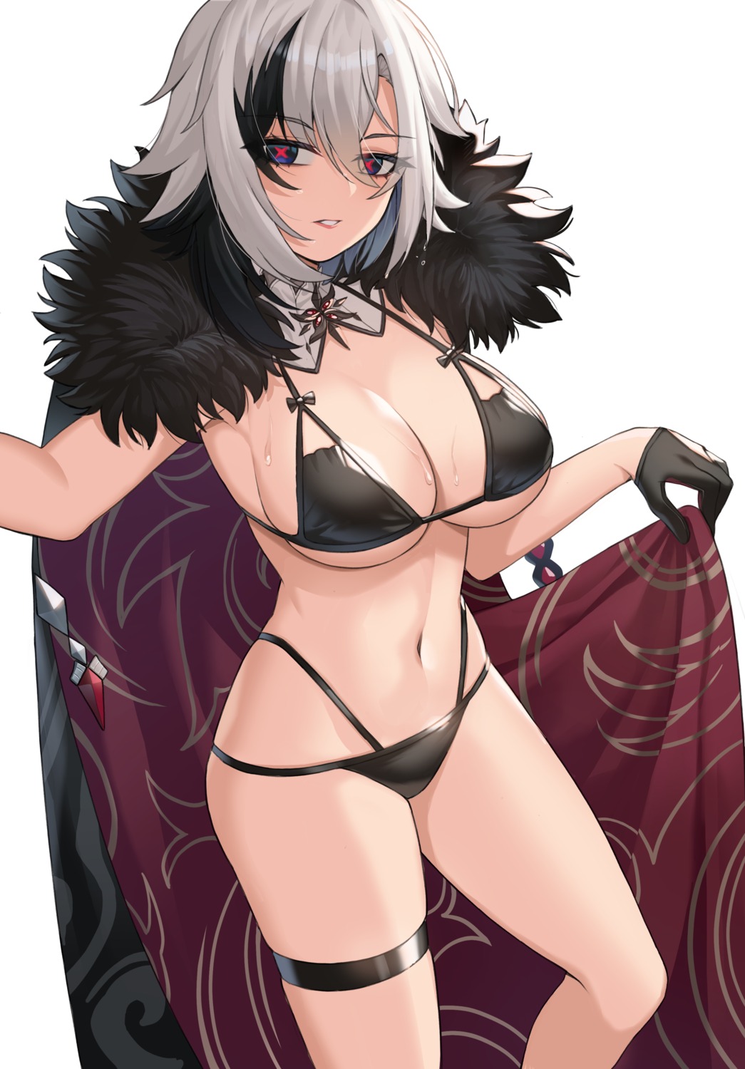 arlecchino, bikini, garter, genshin_impact, nanni_jjang, swimsuits