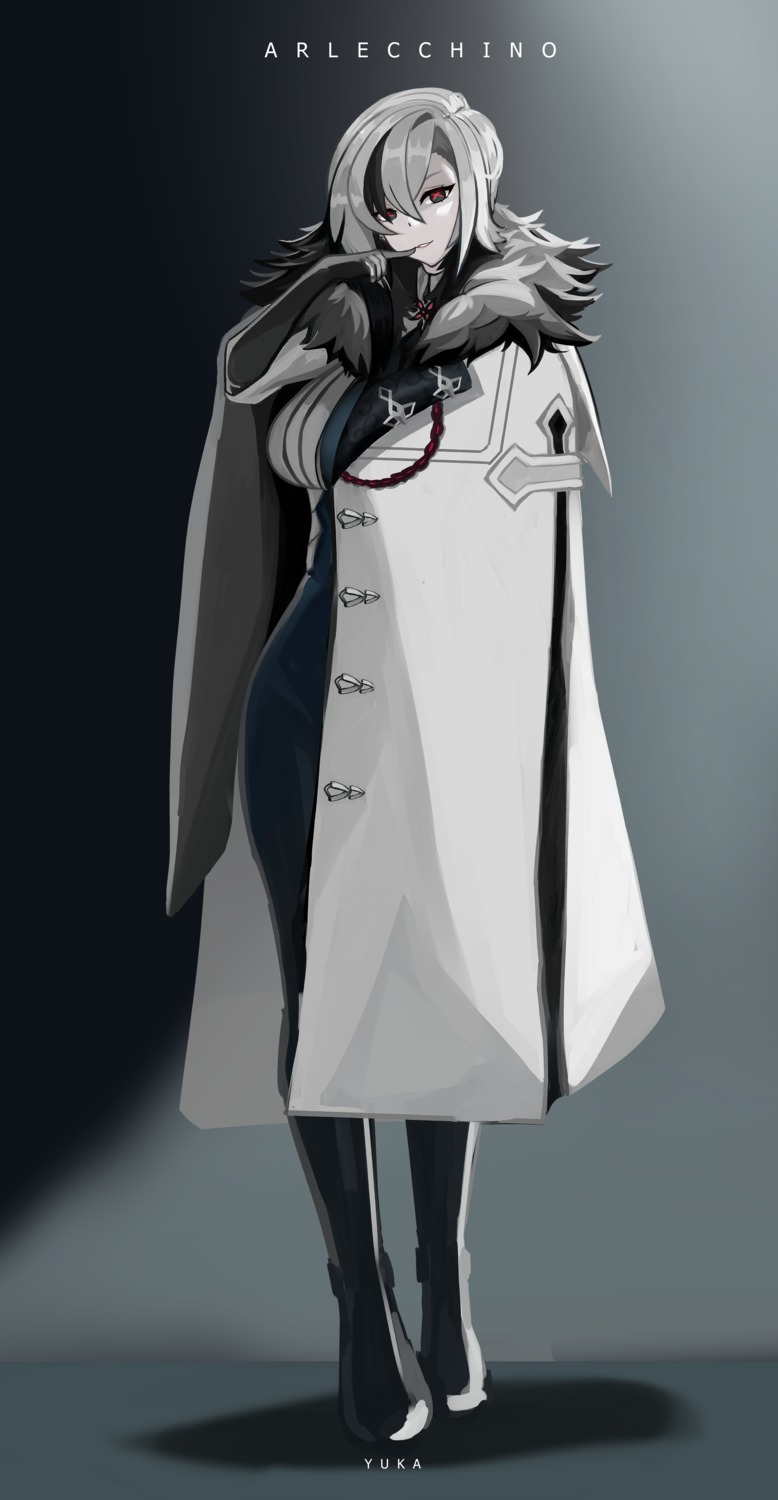 arlecchino, genshin_impact, uniform, yuka_1503