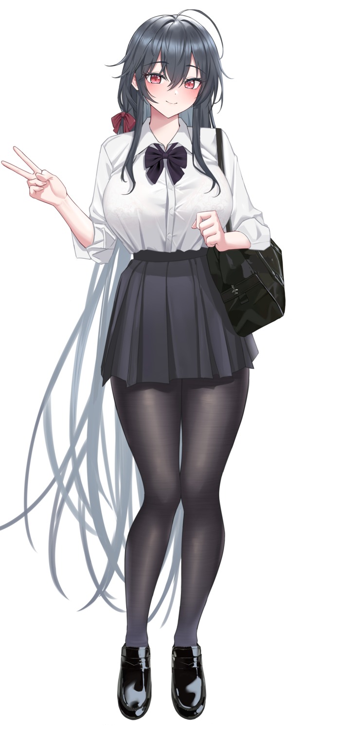 azur_lane, bra, kirin3145, pantyhose, see_through, seifuku, taihou_(azur_lane)
