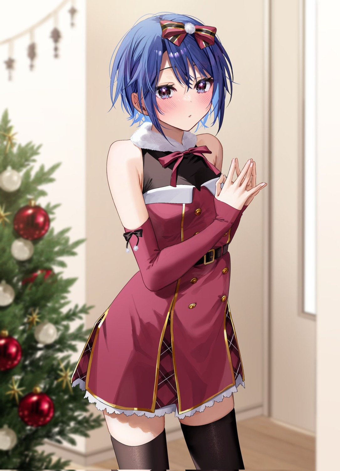 chigusa_minori, christmas, dress, himeno_akira, jitsuwa_imouto_deshita., thighhighs