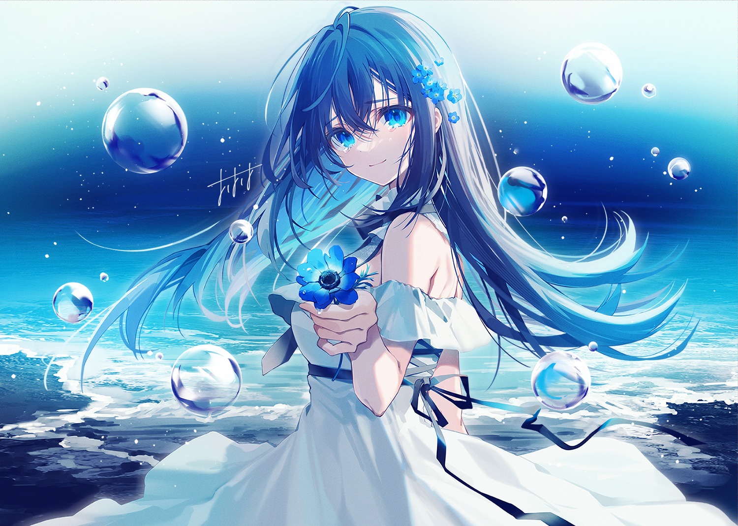 dress, oshioshio, skirt_lift, summer_dress