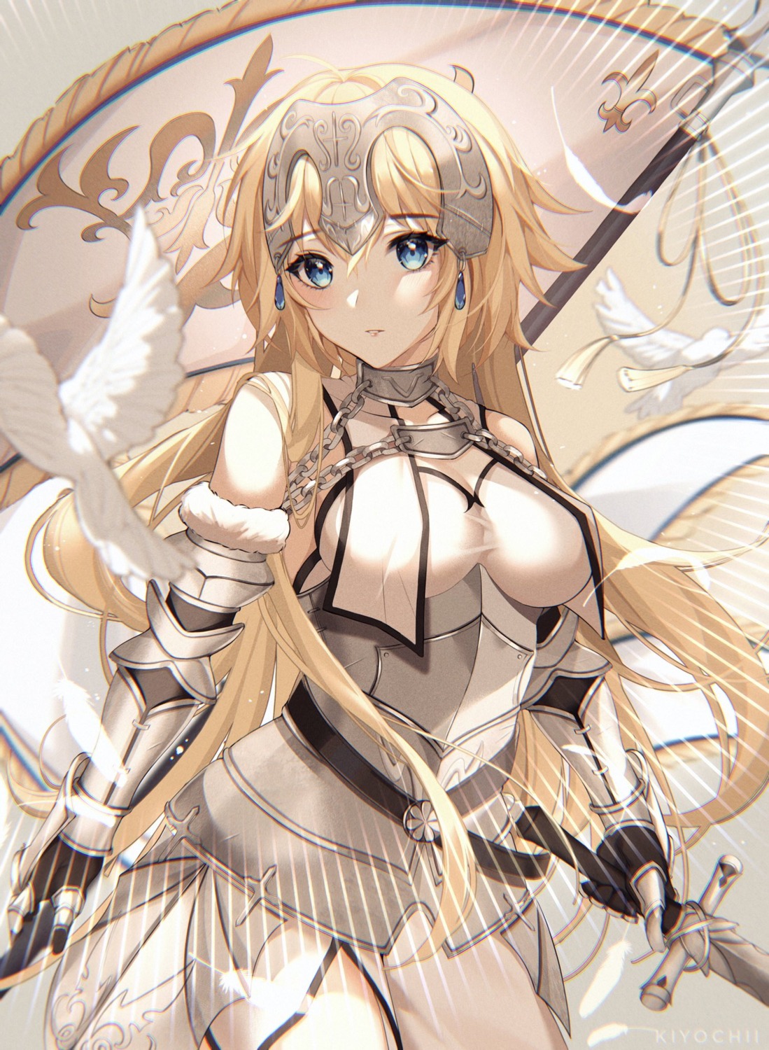 armor, dress, fate/apocrypha, fate/grand_order, fate/stay_night, jeanne_d'arc, jeanne_d'arc_(fate), kiyochii