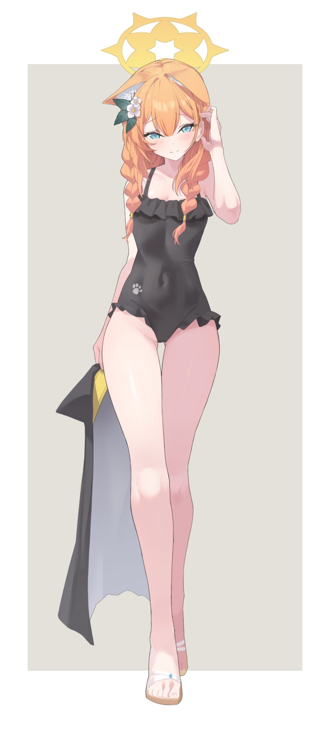 animal_ears, arume_ad, blue_archive, halo, iochi_mari, nekomimi, swimsuits