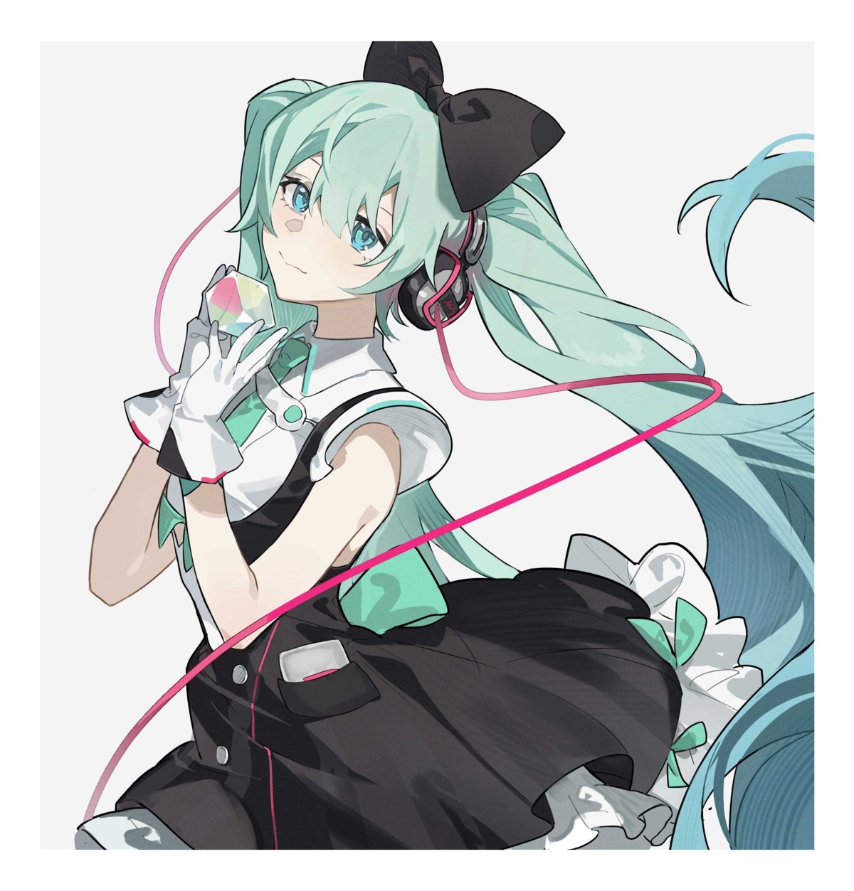 hatsune_miku, headphones, magical_mirai, sumery, vocaloid