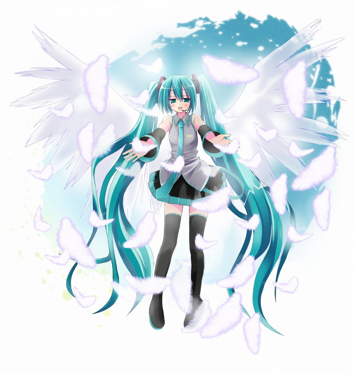 hatsune_miku, kiriya_haruhito, thighhighs, vocaloid