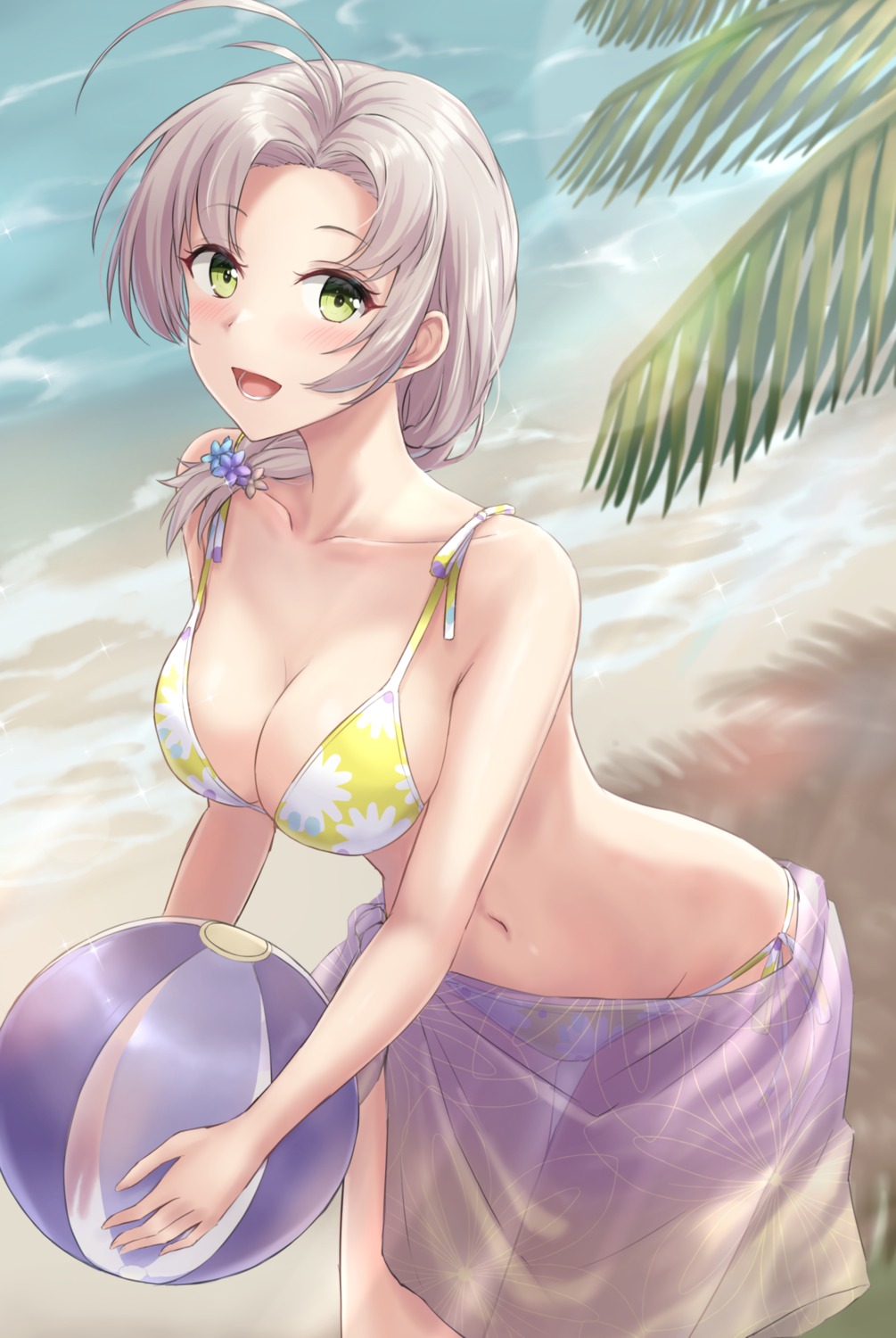 bikini, kantai_collection, kinugasa_(kancolle), monoku, see_through, swimsuits