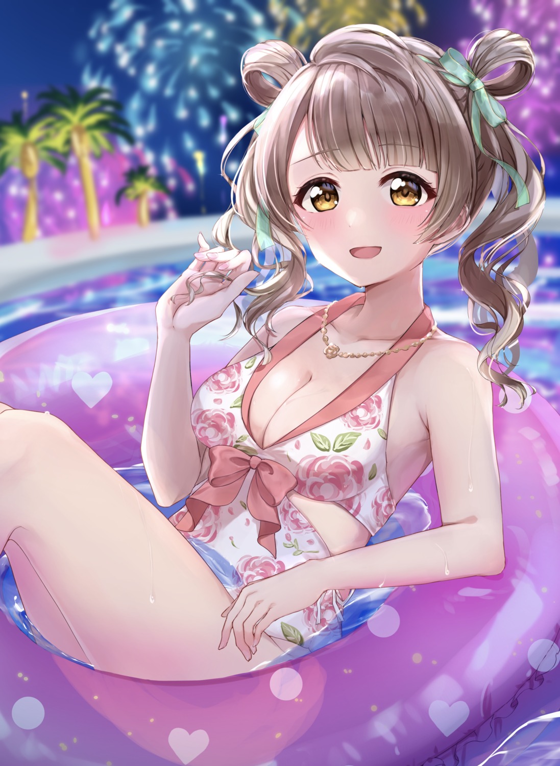 bikini, cleavage, love_live!, love_live!_(series), minami_kotori, swimsuits, wet, yoshinon_(yoshinon_kotori)