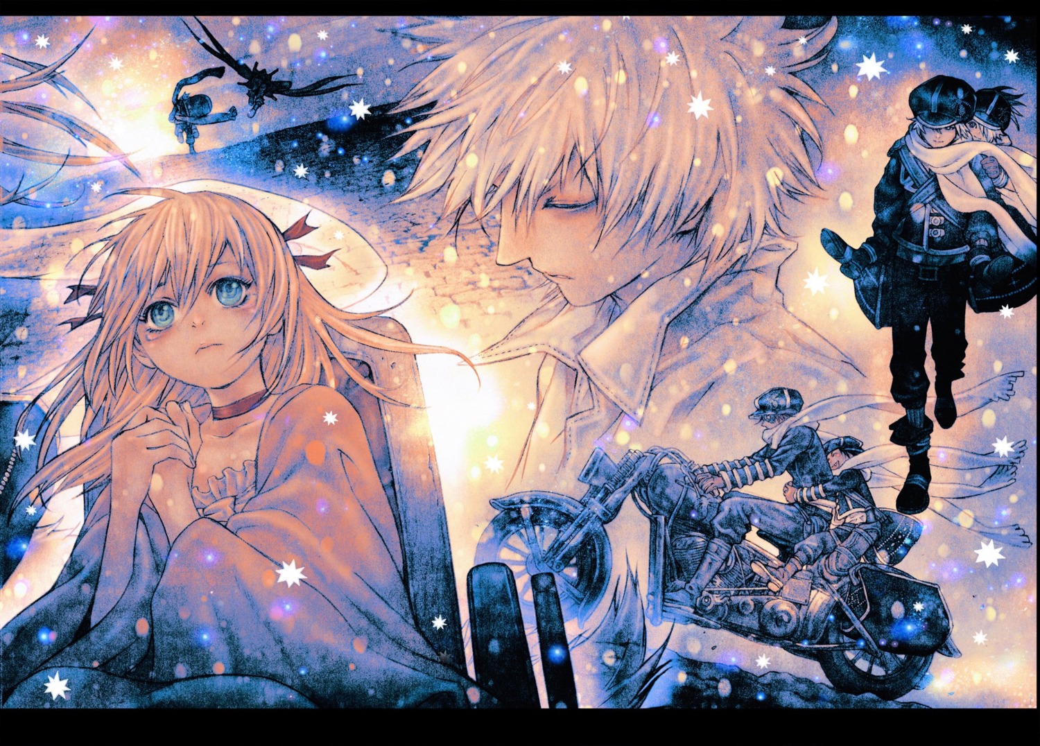 asada_hiroyuki, gauche_suede, jiggy_pepper, lag_seeing, sylvette_suede, tegami_bachi, uniform, zazie_winters