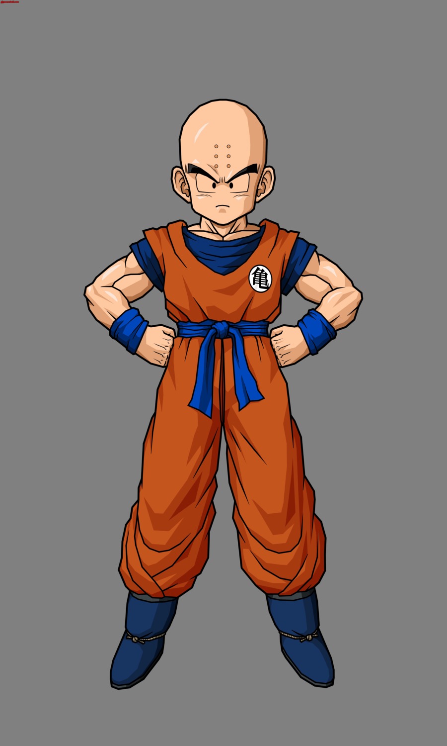 dragon_ball, jpeg_artifacts, kuririn, male, watermark