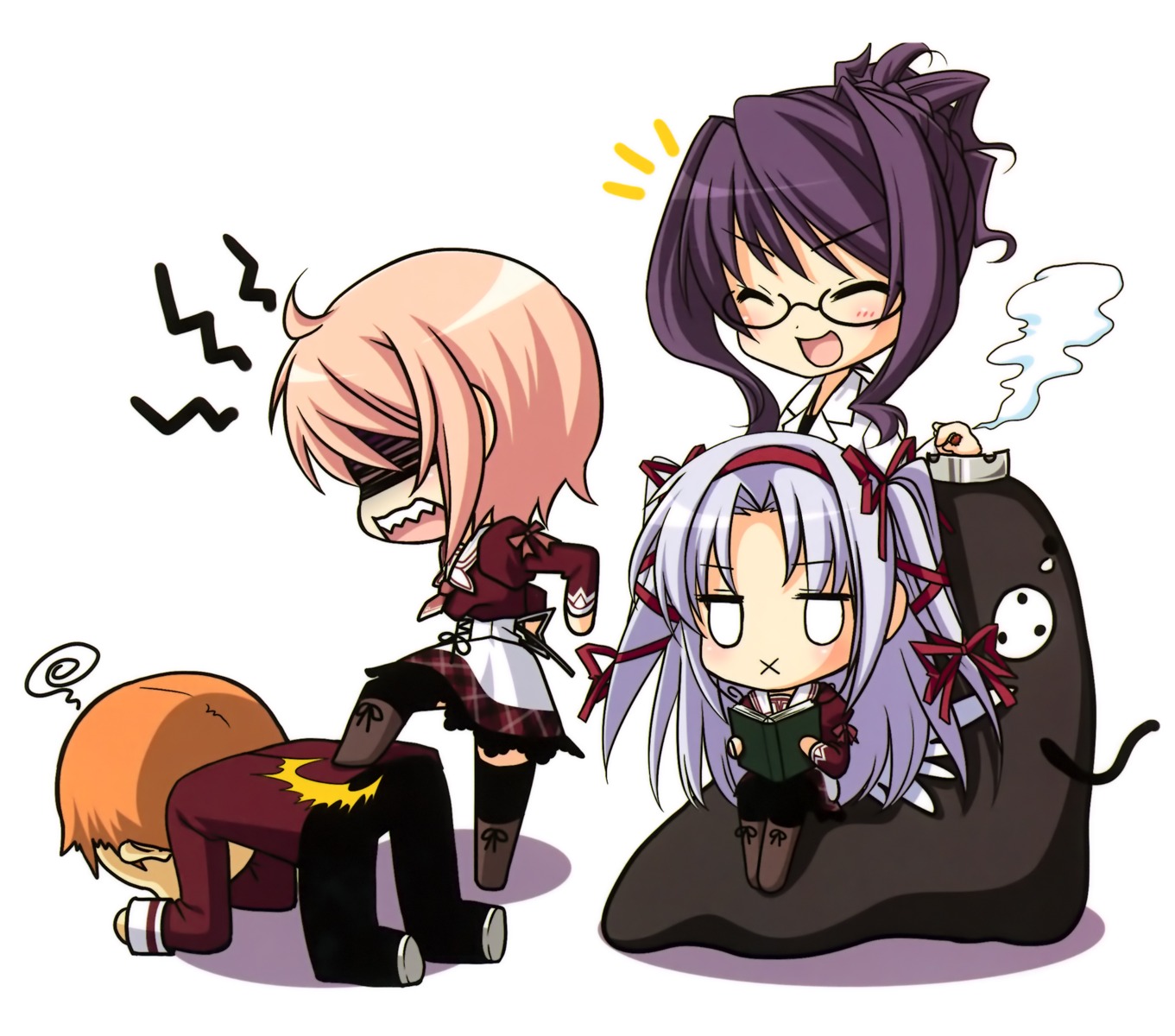 11eyes, akamine_saiko, chibi, momono_shiori, natsuki_kaori, seifuku, teruya_tadashi
