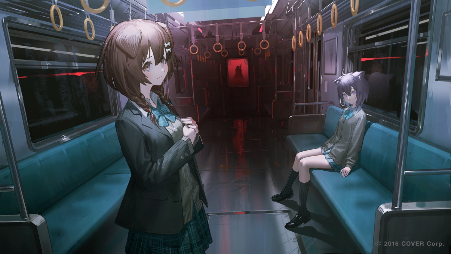 animal_ears, hololive, hololive_gamers, inugami_korone, inumimi, nekomata_okayu, nekomimi, reoen