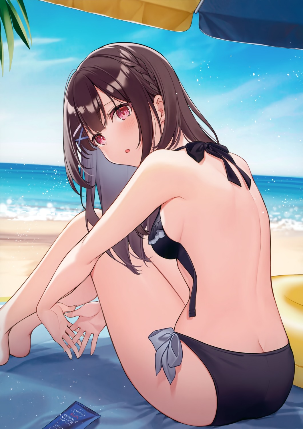 ass, bikini, kisaragi_yuri, koharu_shoujo, swimsuits, tachibana_sara_(kisaragi_yuri), undressing