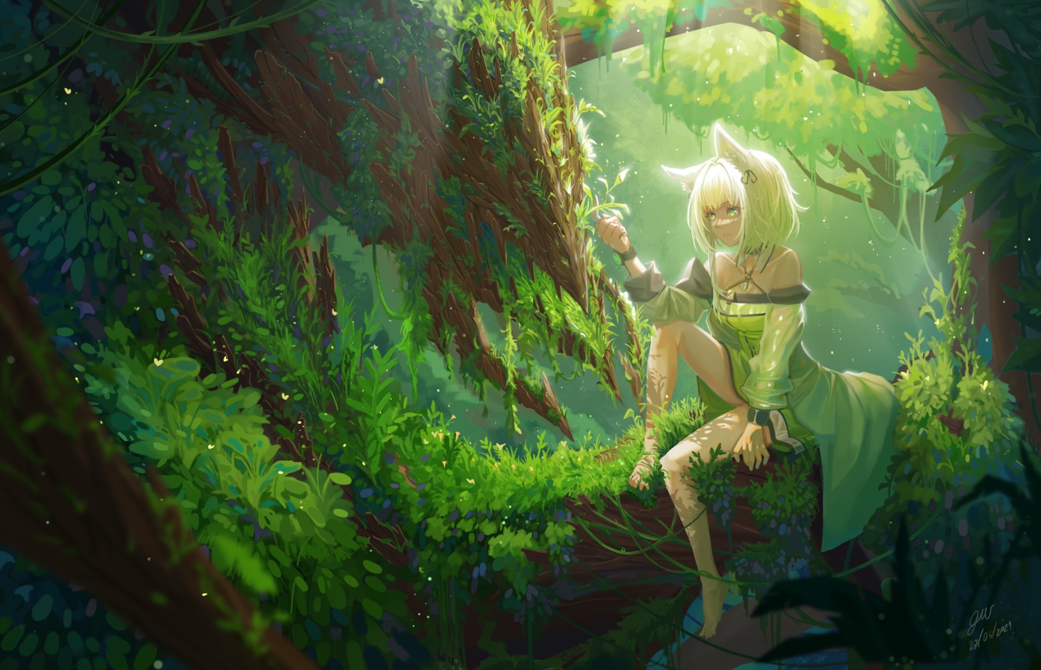 animal_ears, arknights, gus1999, kal'tsit_(arknights)