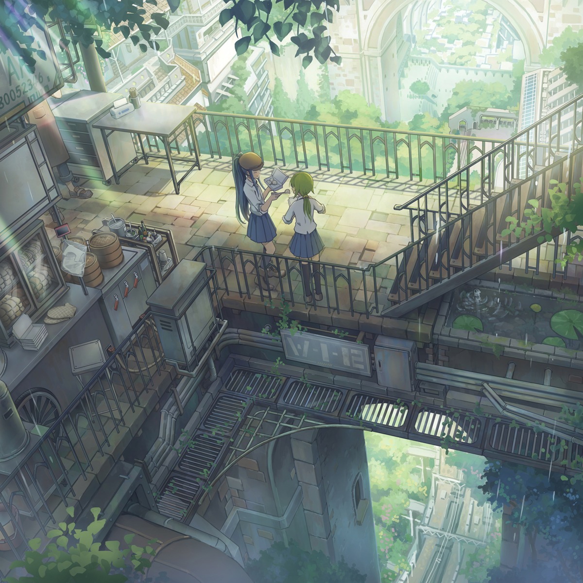 landscape, mitsuki_(yu_hsiang_yi), seifuku