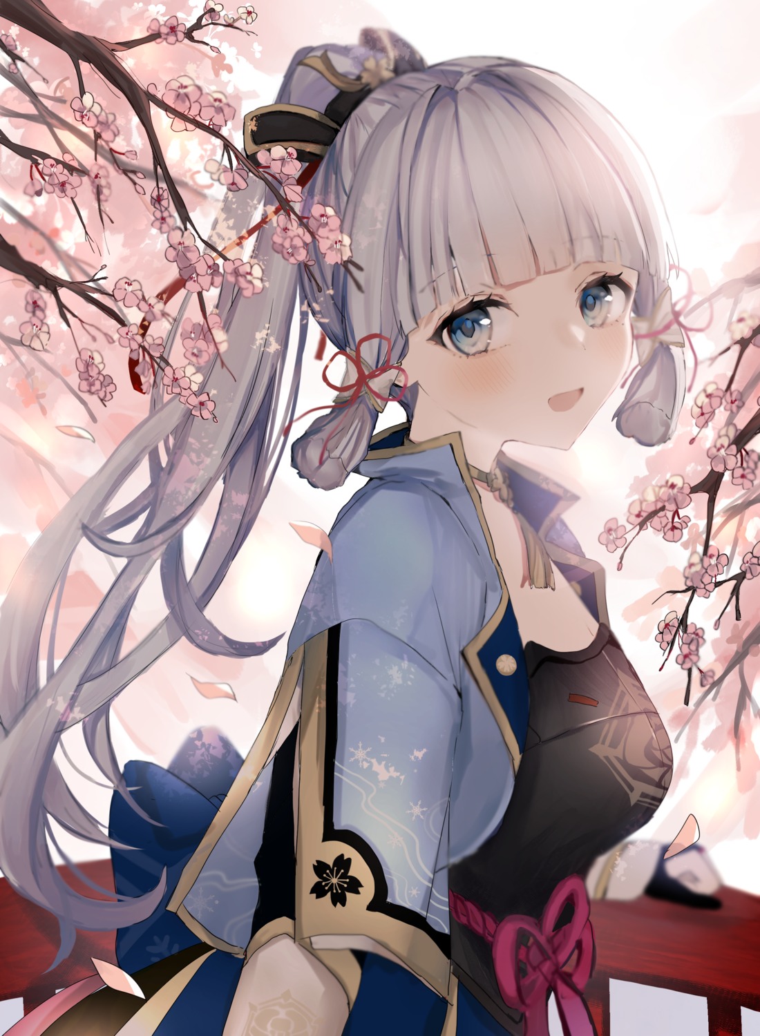 armor, genshin_impact, japanese_clothes, kamisato_ayaka, pof_(peuplierpof)