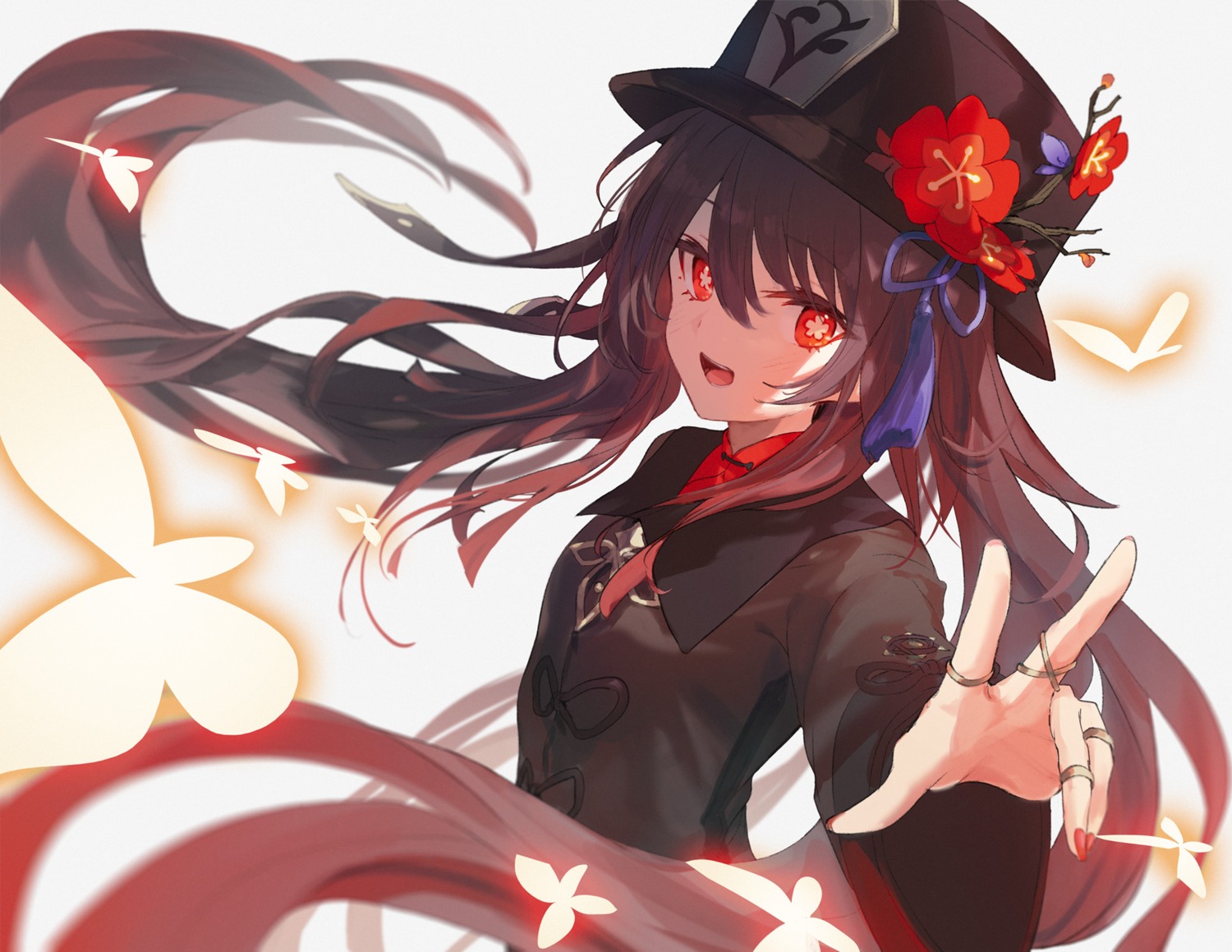 asian_clothes, genshin_impact, hu_tao, roll_okashi