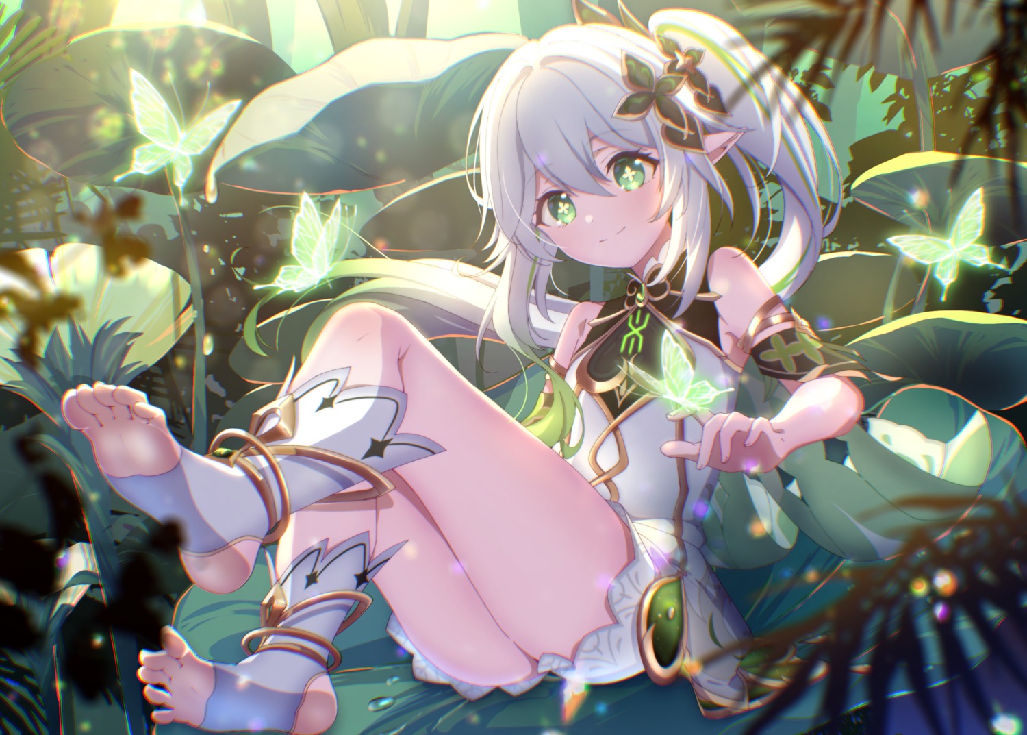 chinese_wolfberry, feet, genshin_impact, nahida, pointy_ears
