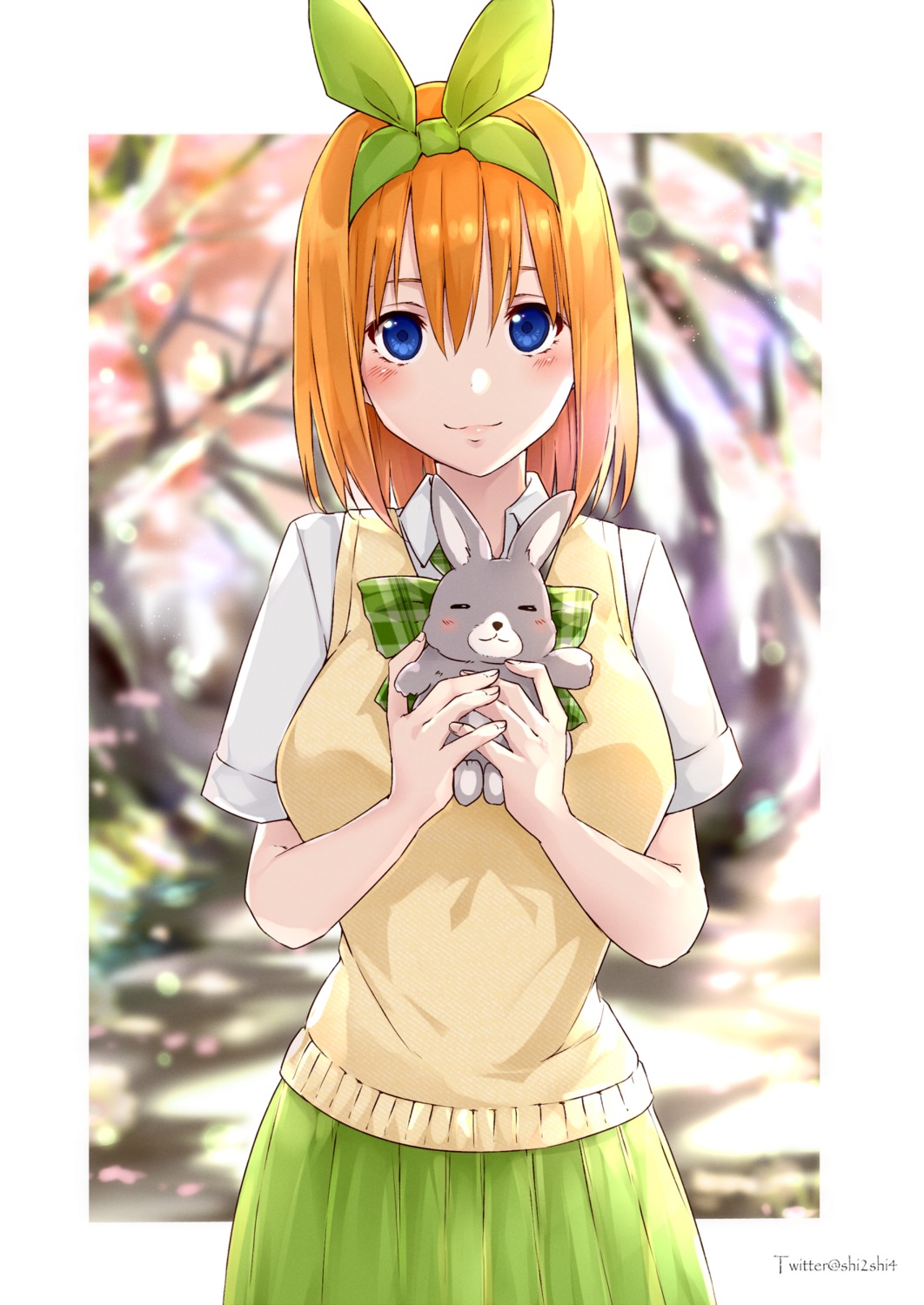 5-toubun_no_hanayome, nakano_yotsuba, seifuku, shi-2, sweater
