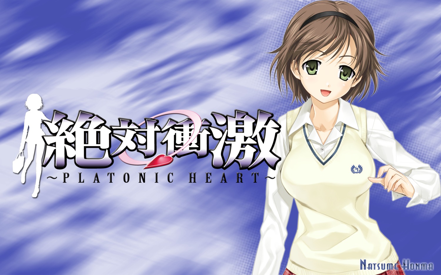happoubi_jin, honma_natsume, seifuku, sweater, wallpaper, zettai_shougeki_platonic_heart