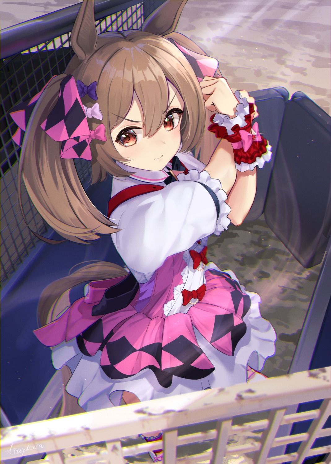 animal_ears, smart_falcon_(umamusume), tail, trapiorra, uma_musume_pretty_derby, uniform