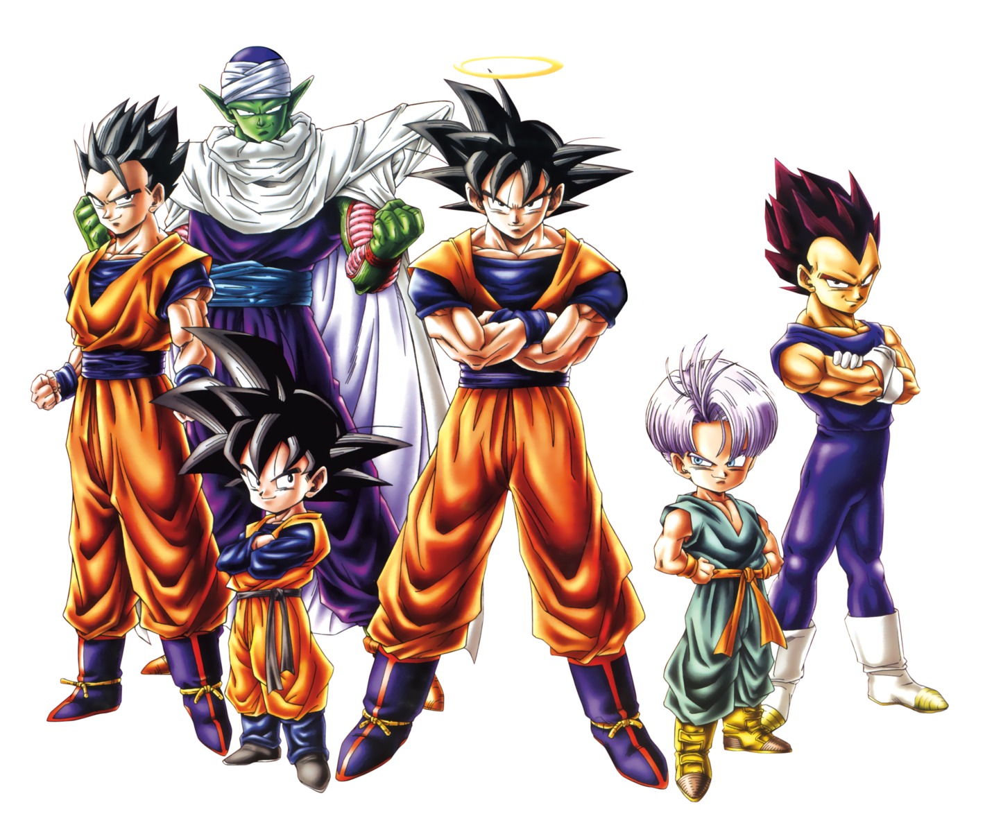 dragon_ball, dragon_ball_z, male, piccolo, son_gohan, son_gokuu, son_goten, tagme