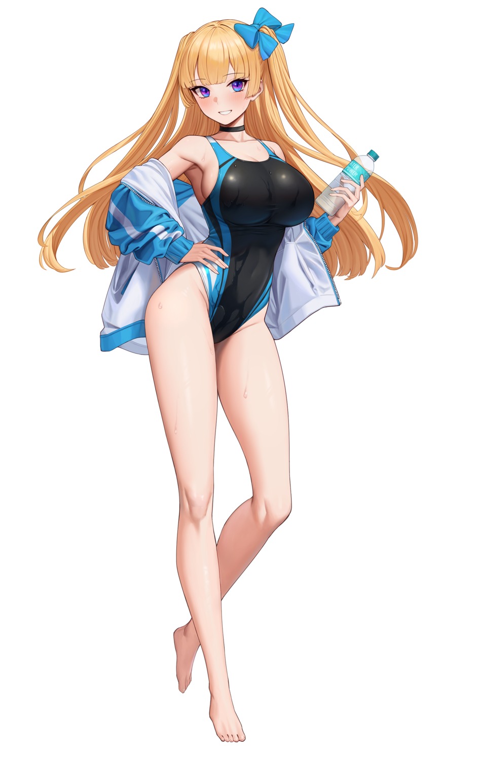 gym_uniform, lina_bell_roll, michihasu, swimsuits, wet