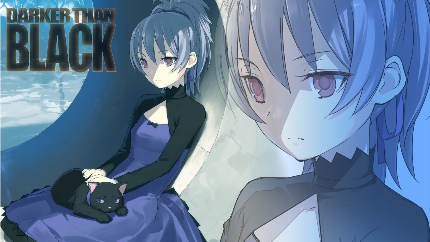 darker_than_black, dress, mao_(darker_than_black), neko, uni, wallpaper, yin