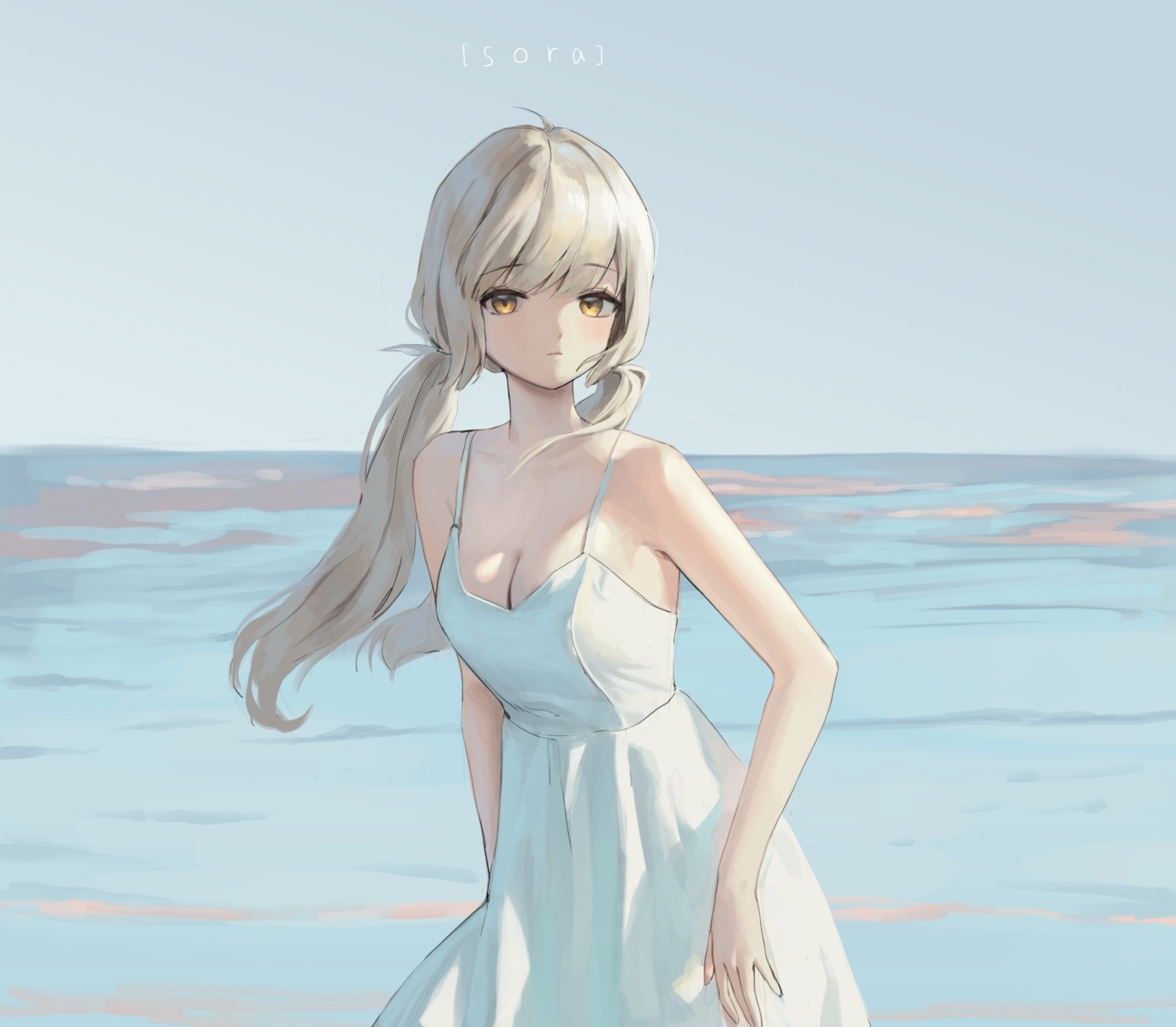 dress, no_bra, summer_dress, xi_xeong