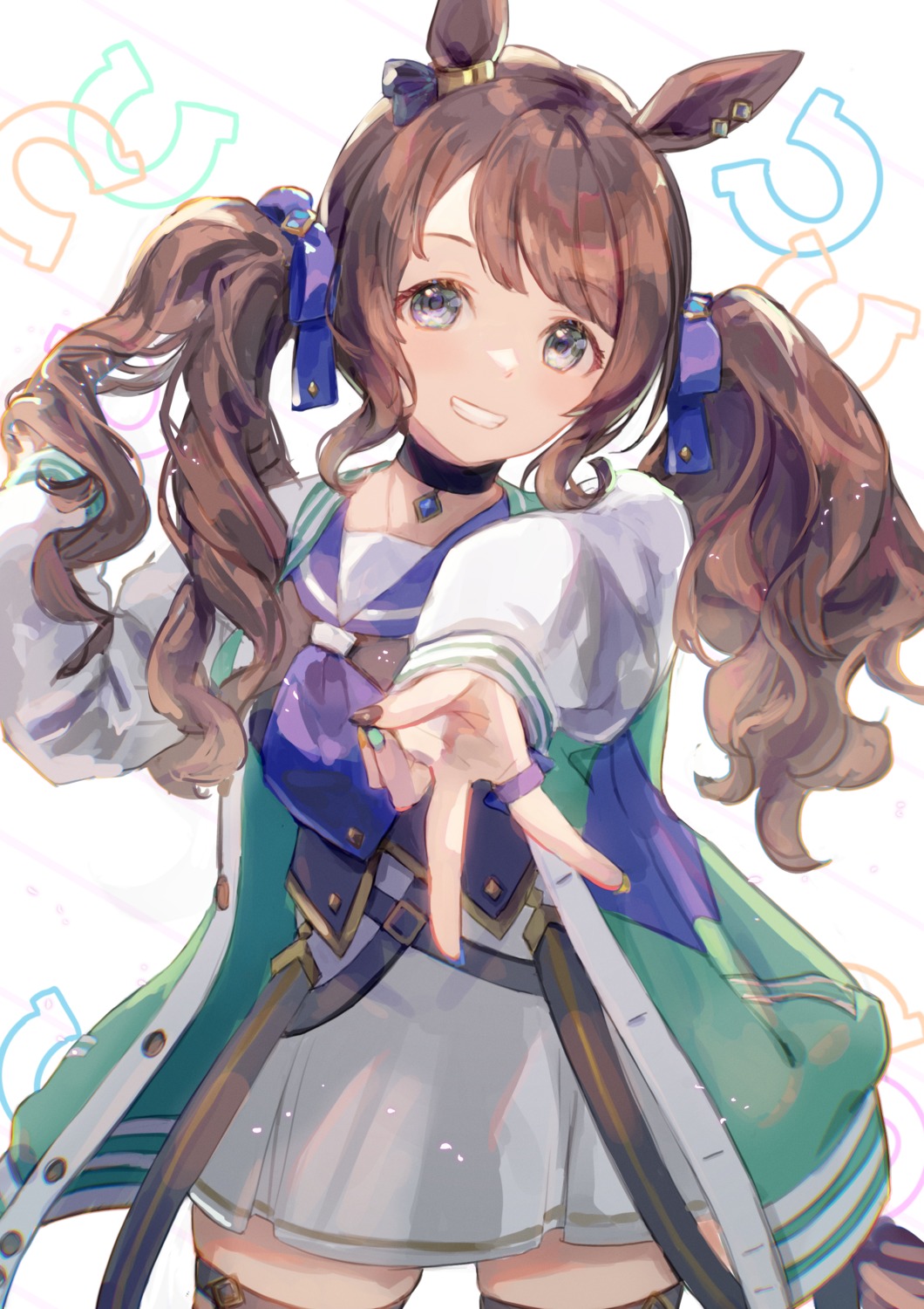animal_ears, garter, seifuku, tosen_jordan_(umamusume), uma_musume_pretty_derby, yoshiaki_(yosiaki_ml)