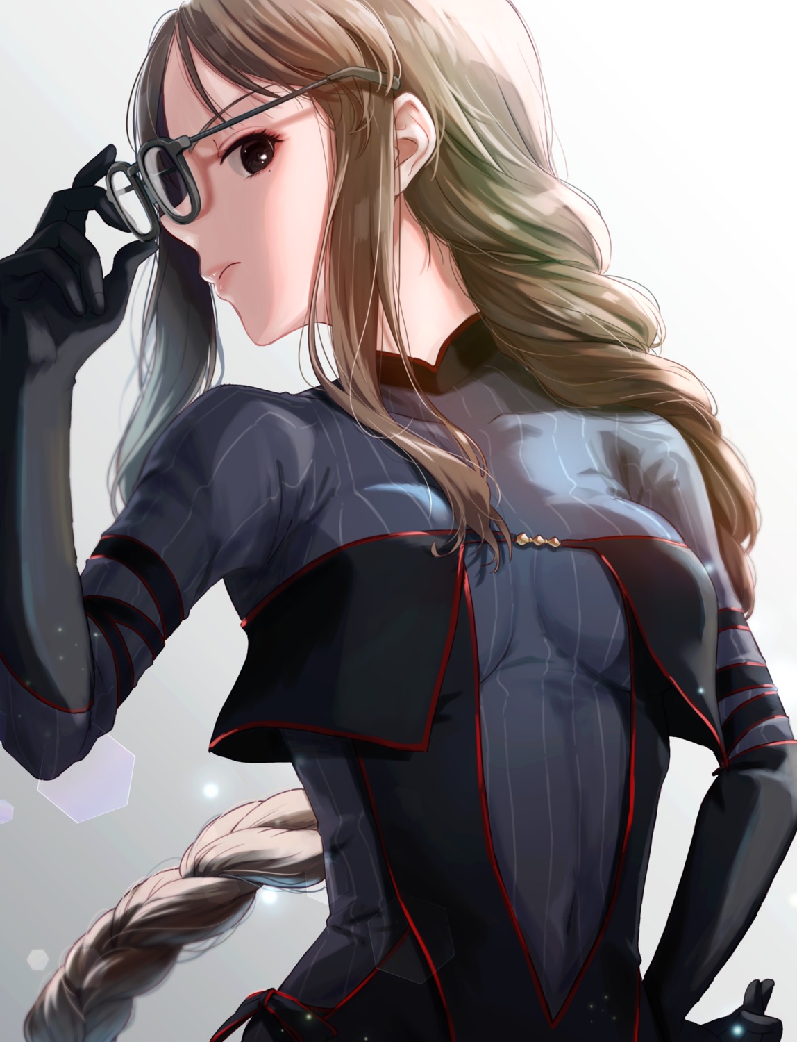 achiko_(tamara), bodysuit, fate/grand_order, megane, yu_mei-ren_(fate)