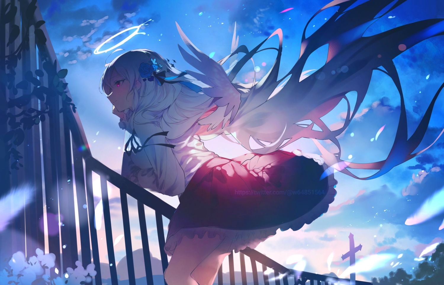 angel, skirt_lift, w_(w64851564), wings