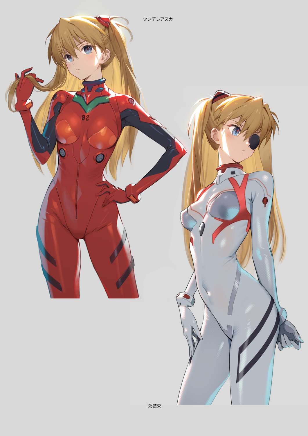 bodysuit, eyepatch, neon_genesis_evangelion, siino, souryuu_asuka_langley