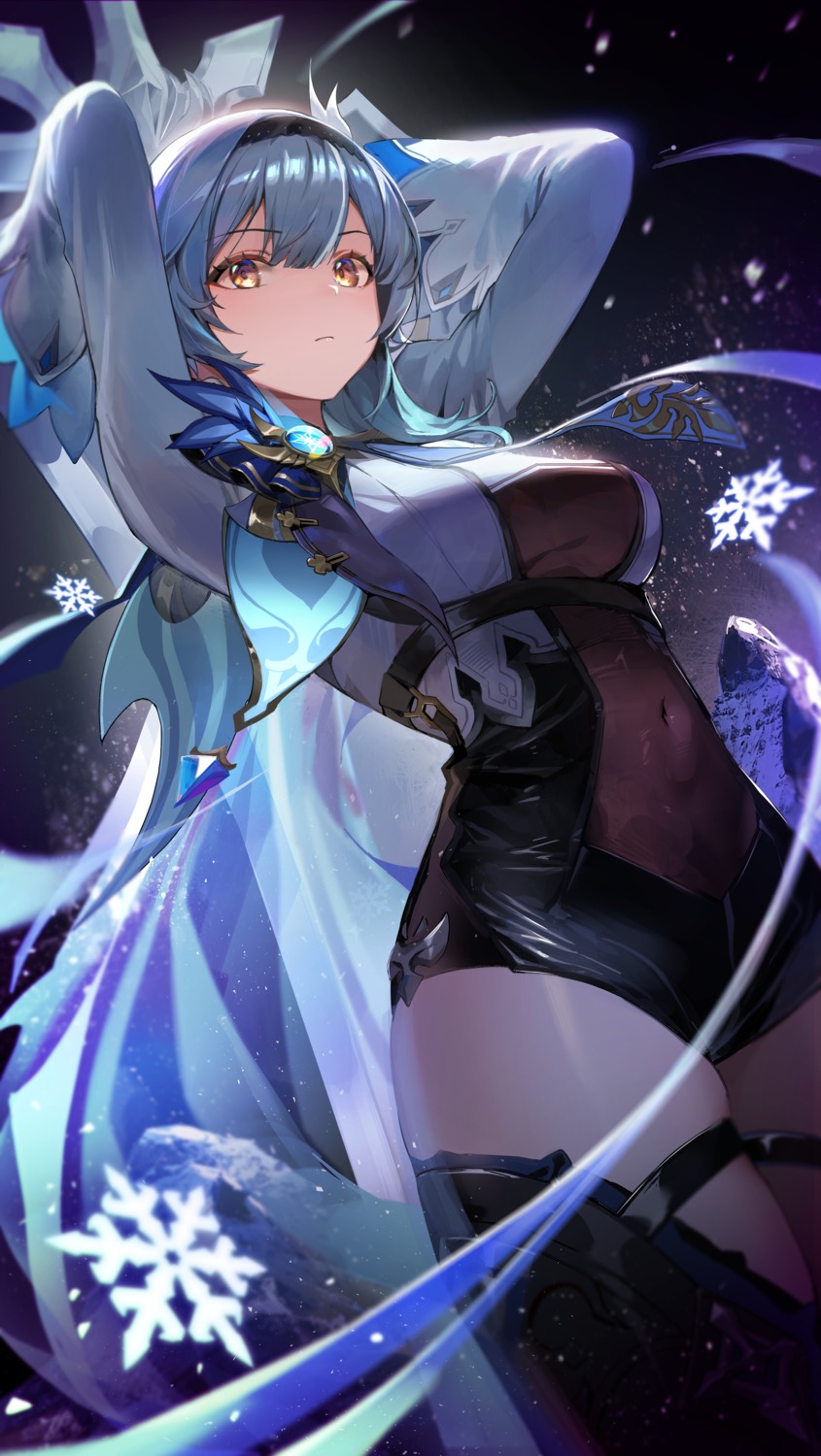 eula, garter, genshin_impact, kawa683, thighhighs