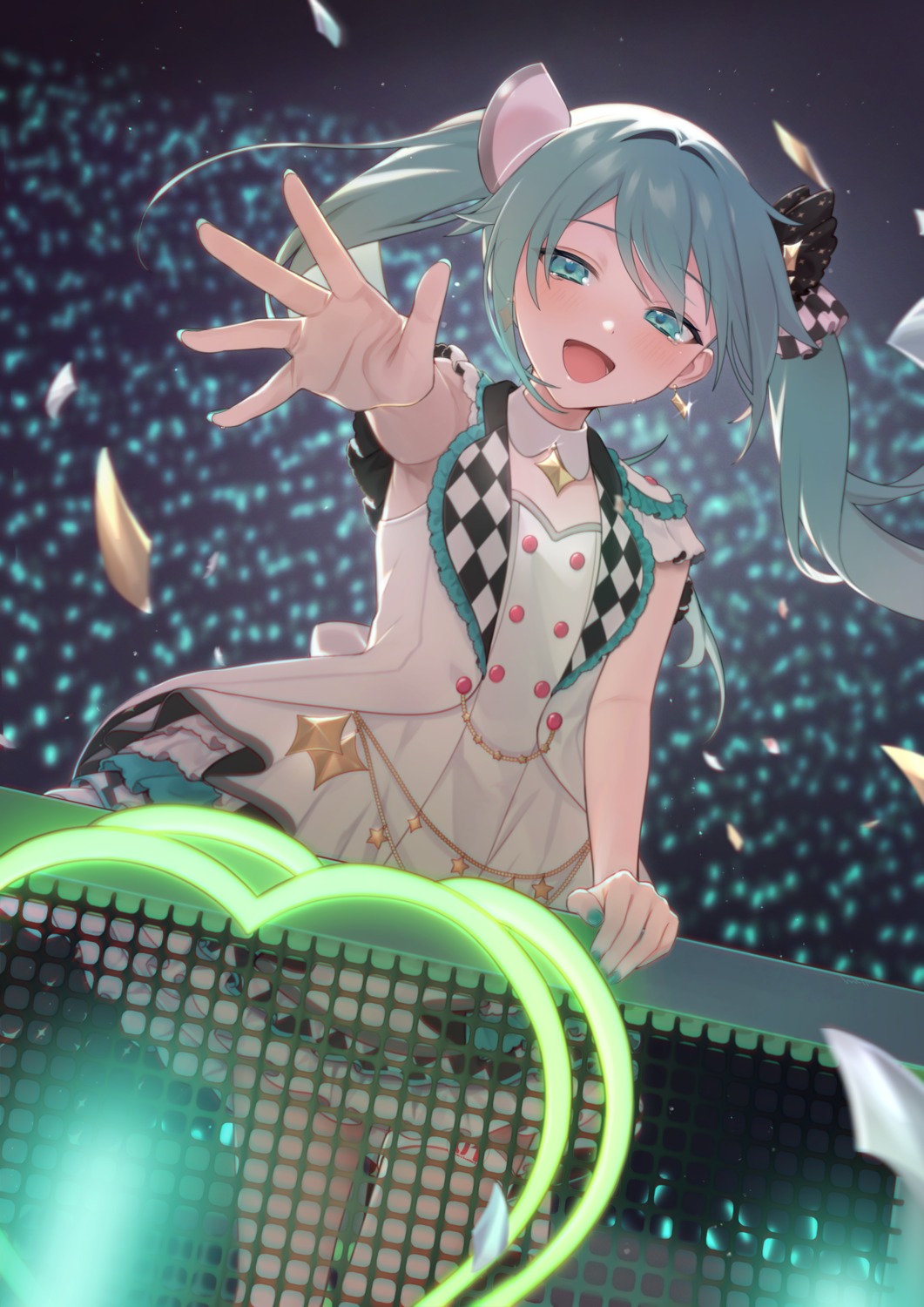 garter, hatsune_miku, mell°, project_sekai, uniform, vocaloid