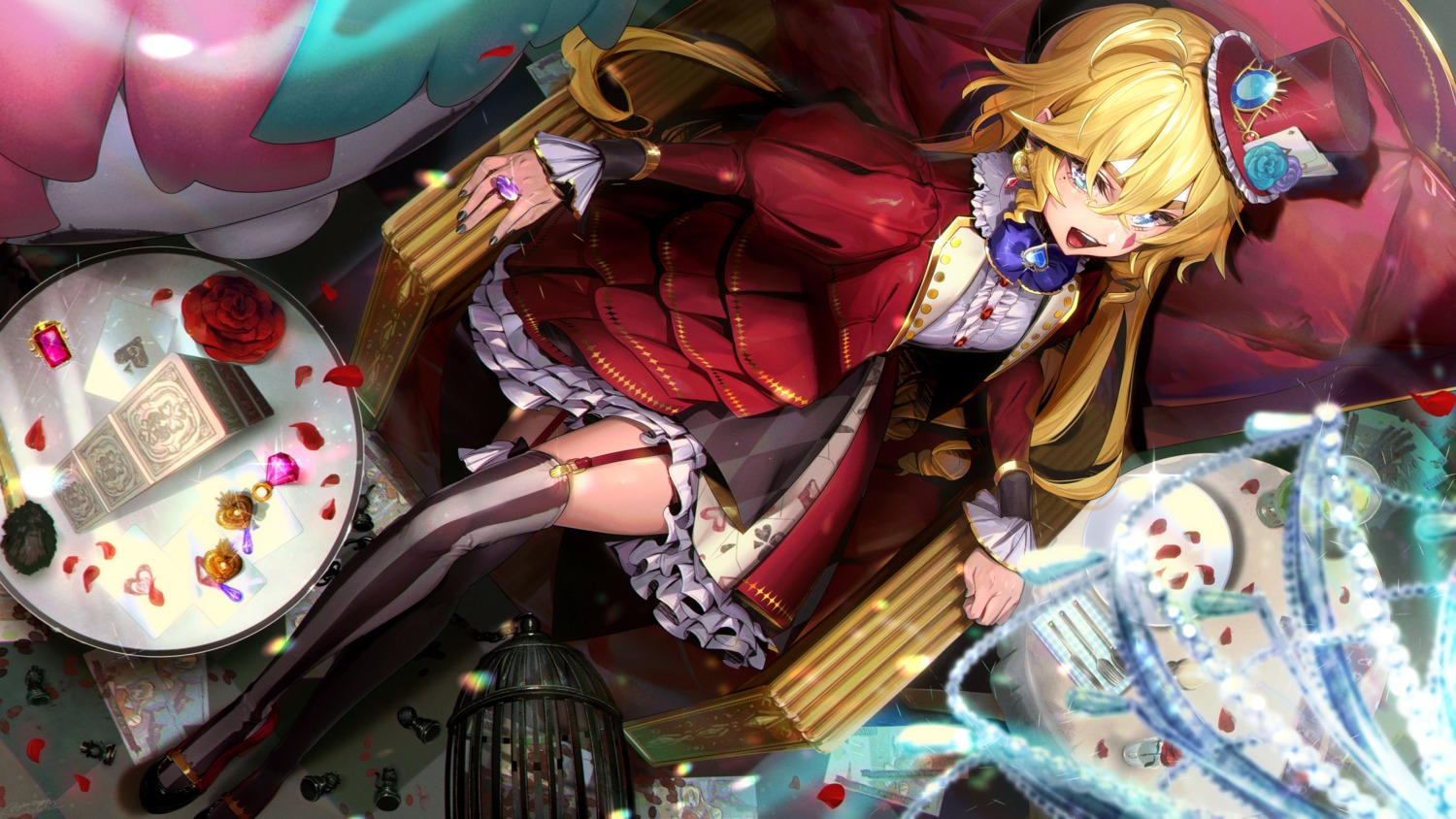 ayamori_mimi, nijisanji, rikiichi_joe, stockings, thighhighs