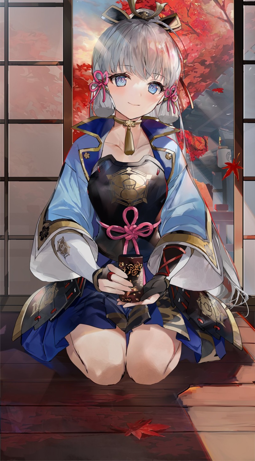 armor, genshin_impact, hinahino, japanese_clothes, kamisato_ayaka