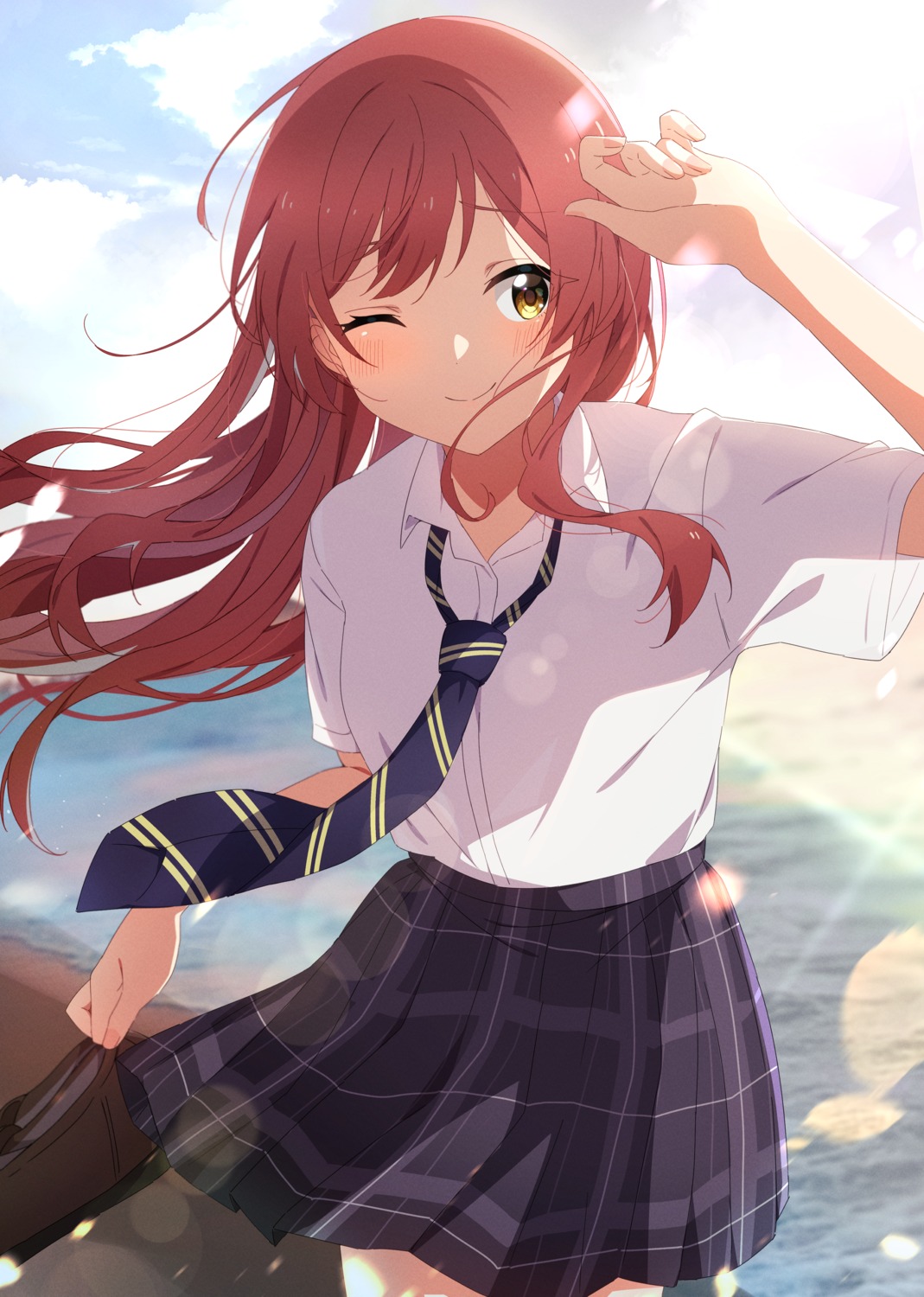 kirizuki_reika, oosaki_amana, seifuku, the_idolm@ster, the_idolm@ster_shiny_colors